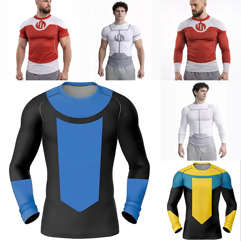 Anime Merchandise Clothes - قميص راش جارد جديد بتصميم إنفينسيبل
