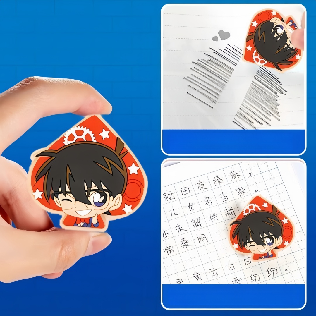 مجموعة ممحاة أنمي المحقق كونان - مراجعة Erased Anime Merchandise وسعره