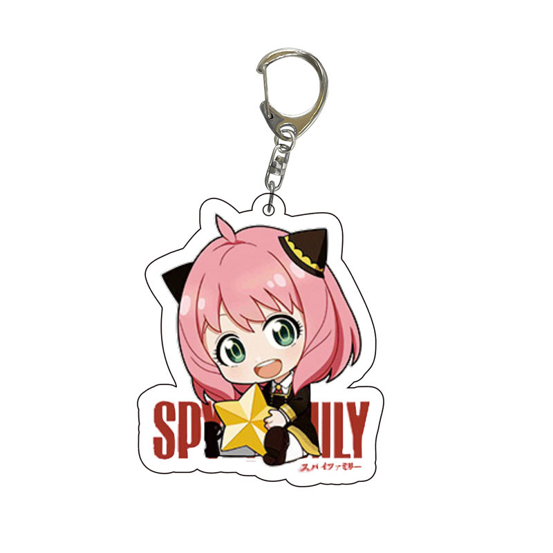سلسلة مفاتيح أكريليك من سباي إ - مراجعة Anime Merchandise Keychains وسعره