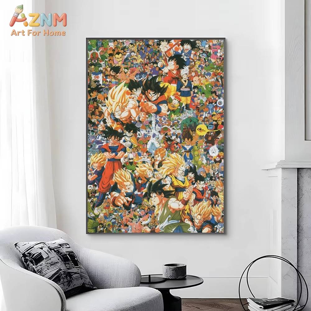 لوحة قماشية غير مؤطرة من AZNM  - مراجعة Anime Merchandise Posters وسعره