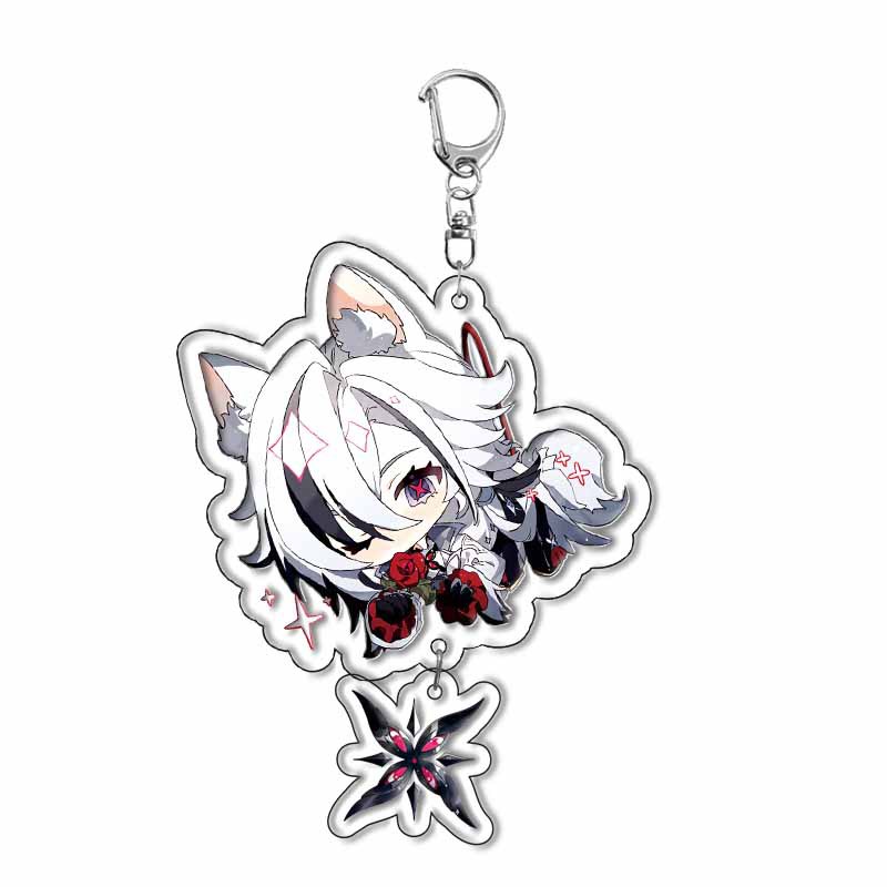 سلسلة مفاتيح أكريليك لشخصيات ج - مراجعة Anime Merchandise Keychains وسعره