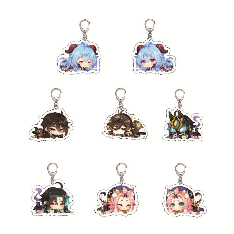 Genshin تأثير سلسلة مفاتيح مصن - مراجعة Anime Merchandise Keychains وسعره