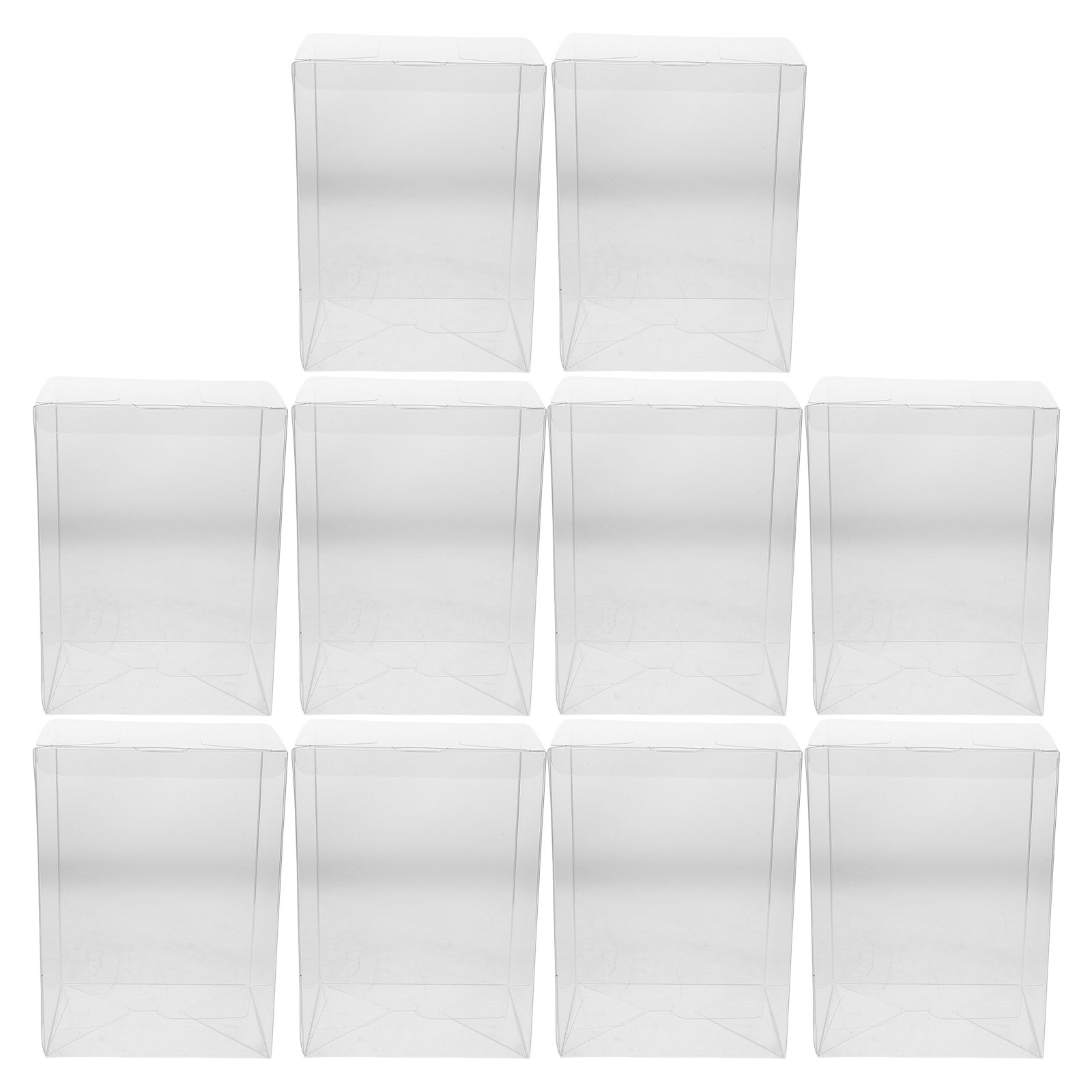 10 قطع من صناديق العرض الشفافة - مراجعة Figure Display Box وسعره